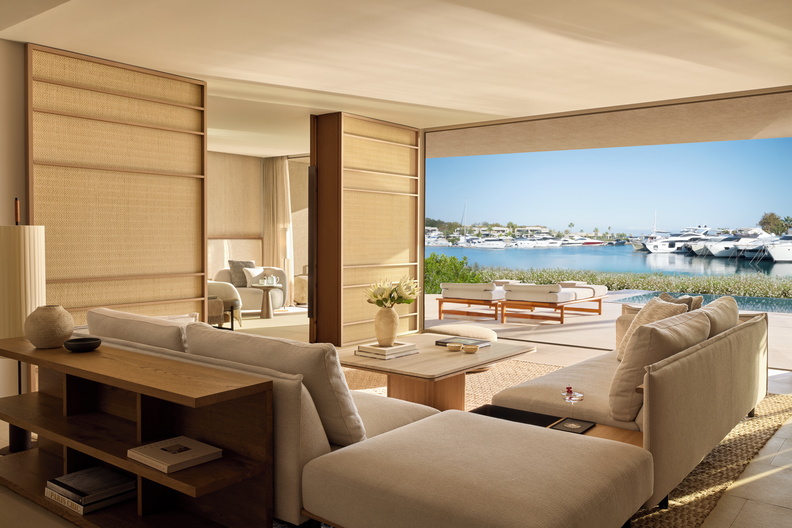 Tiara Holidays - Sani Asterias - three bedroom grand residence private pool marina view